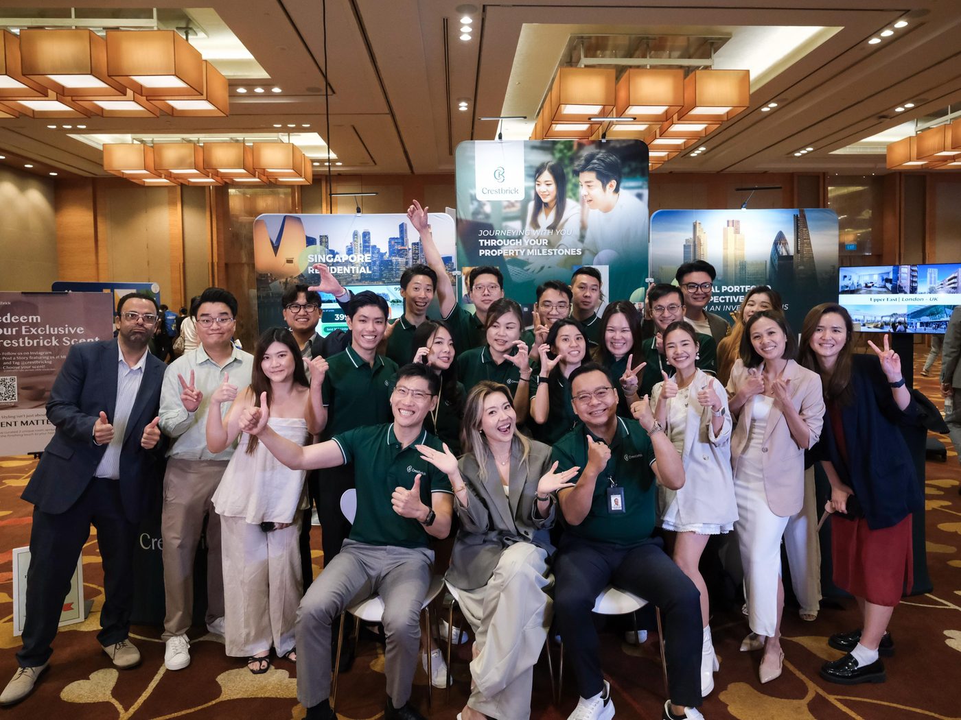 The Crestbrick team at an investor event