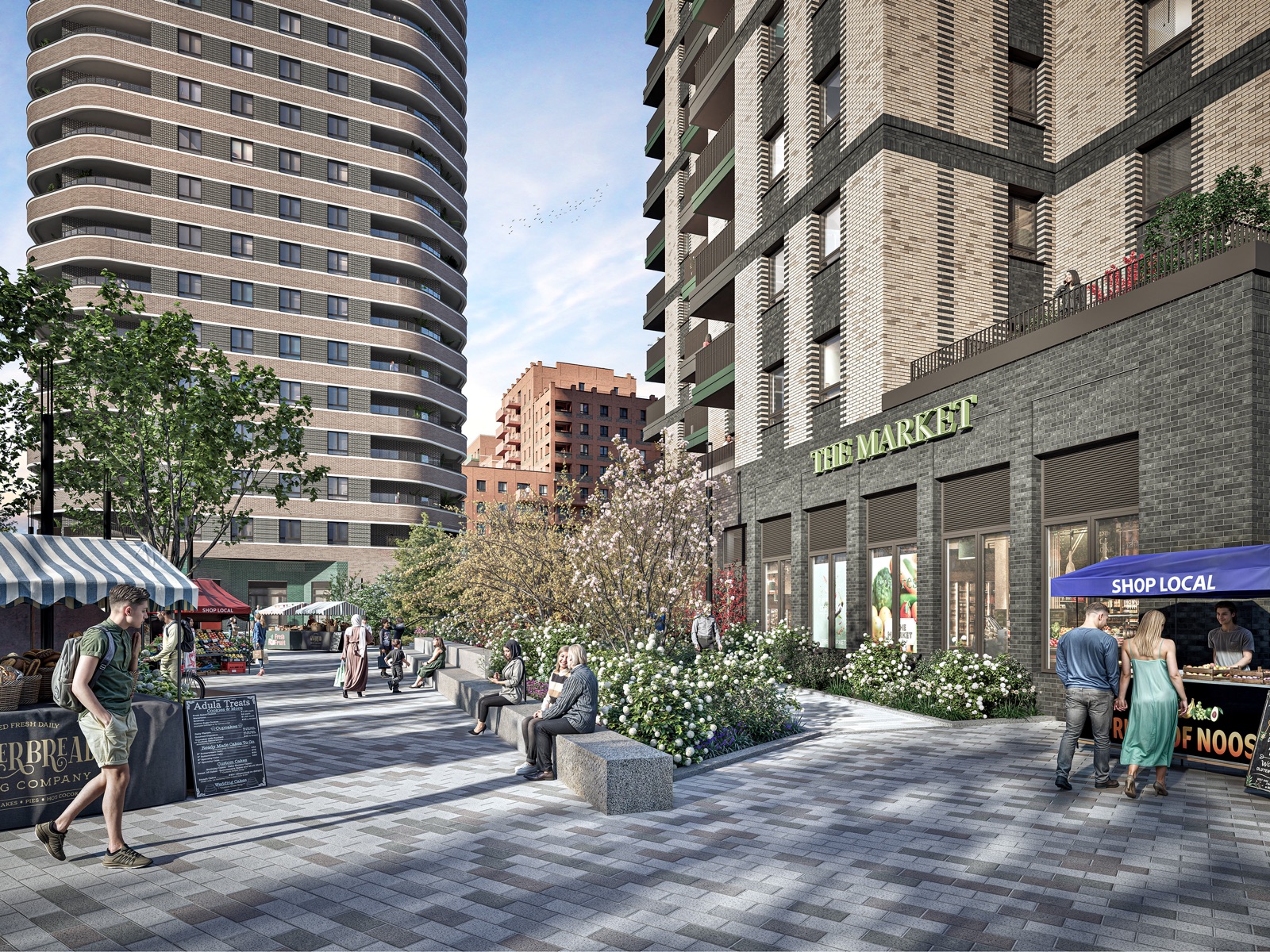 Dagenham Green Market Square — indicative only