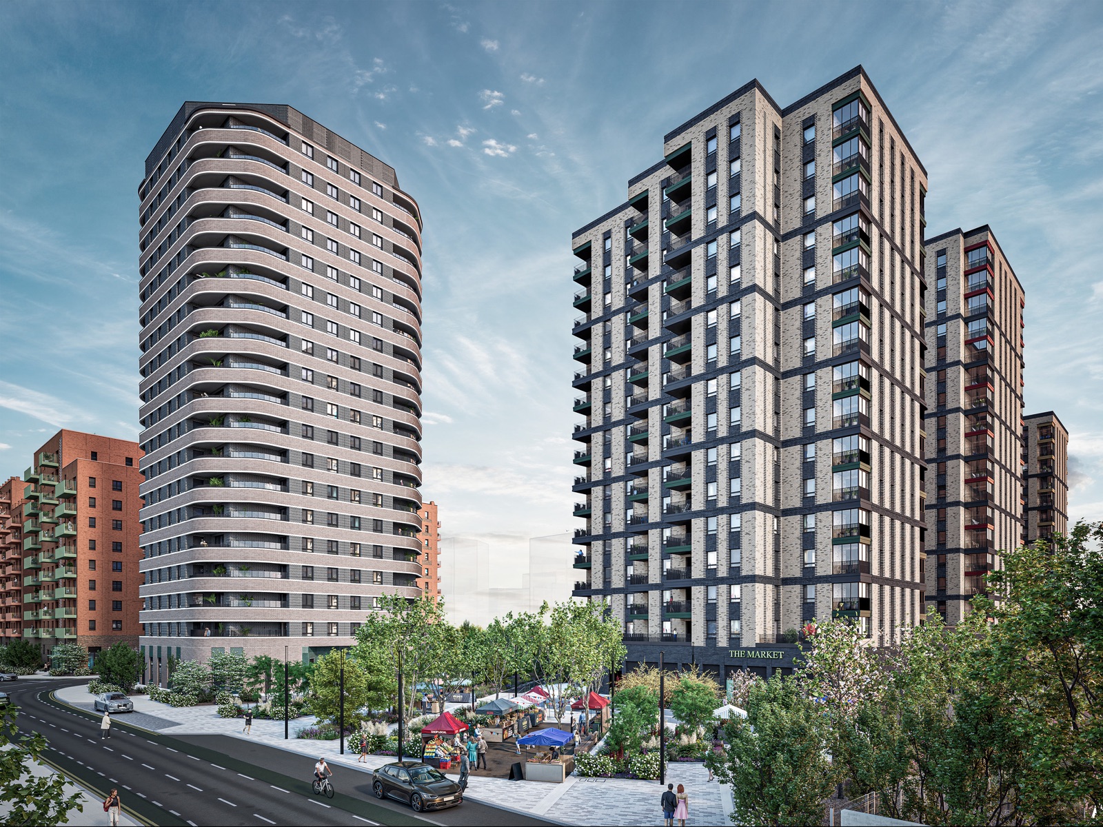 Dagenham Green, East London — computer-generated image, indicative only