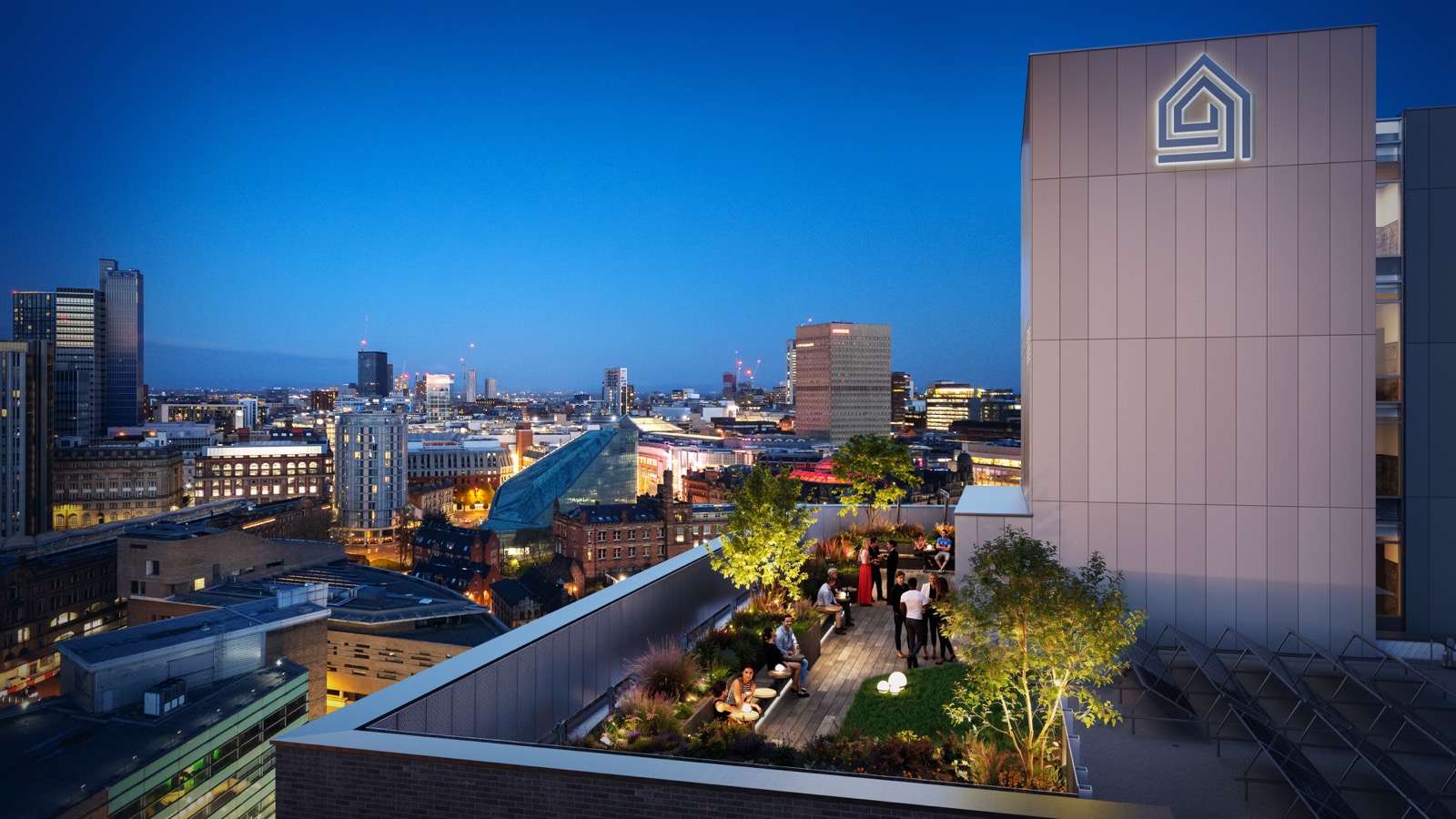 One Victoria roof terrace — indicative only